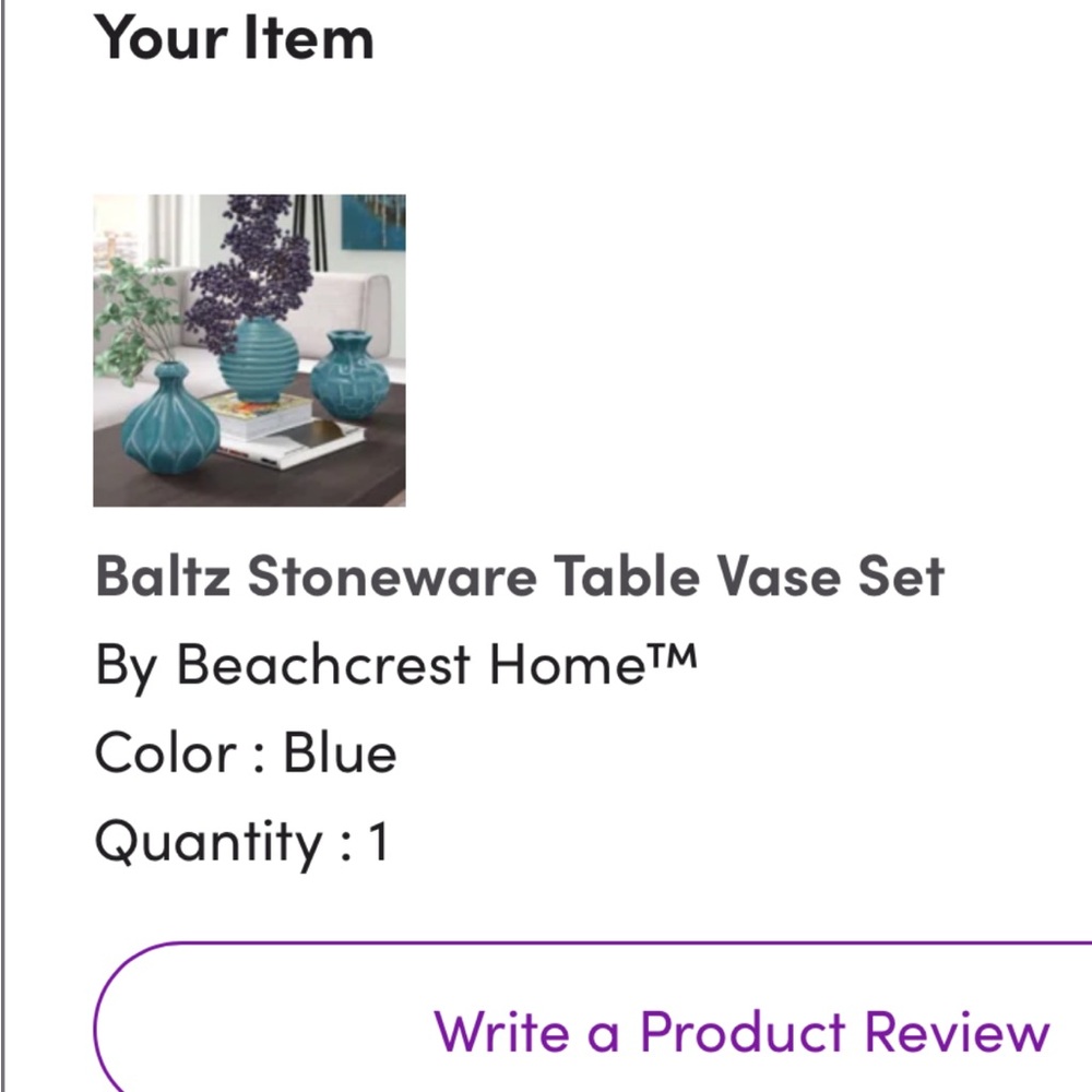 Baltz Stoneware Table Vase Set - Picture 4 of 4